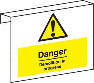 danger demolition in progress 