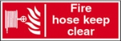 fire hose keep clear fire hose keep clear