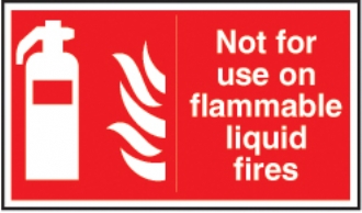 not for use on flammable 