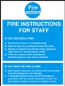 fire instructions to staff 