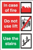 in case of fire in case of fire