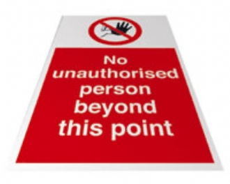 no unauthorised person beyond this point 
