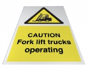 caution forklift trucks 