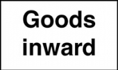 goods inwards  