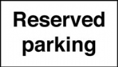 reserved parking reserved parking