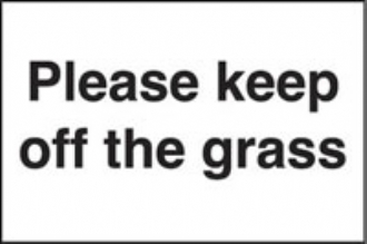 please keep off the grass 