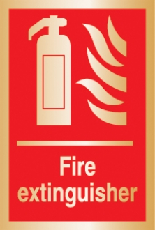 fire extinguisher (Brushed Aluminium) 