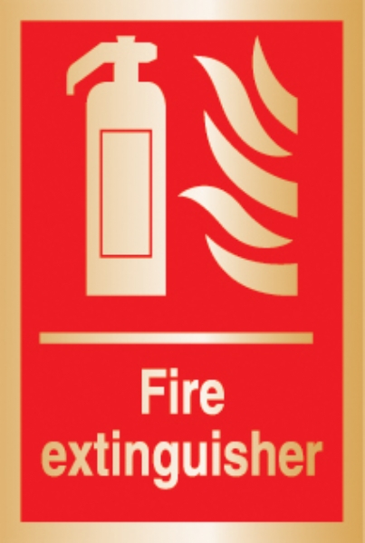 fire extinguisher (Brushed Aluminium) 