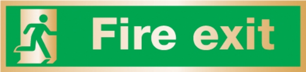 fire exit (Brushed Aluminium)