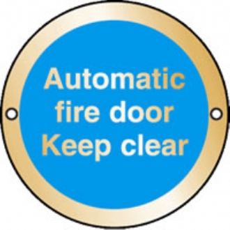automatic fire door keep clear 