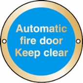 automatic fire door keep clear 