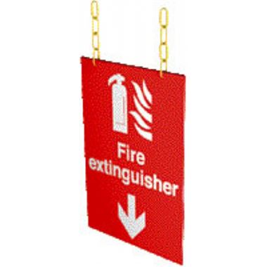 extinguisher symbol arrow down
