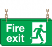fire exit running man 