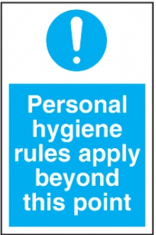 personal hygiene rules apply 
