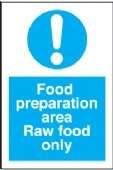 food preperation area - raw food only 