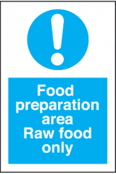 food preperation area - raw food only 