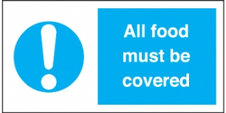 all food must be covered 
