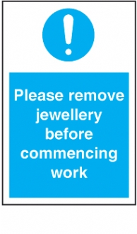 please remove all jewellery 