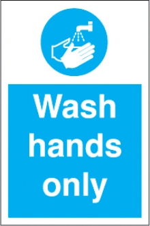 wash hands only  