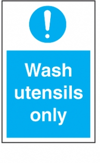 wash utensils only 