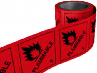 flammable 3  per roll
