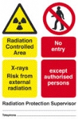 rad. control. area - x-rays mobile  