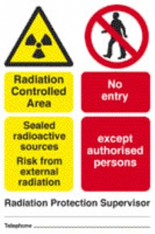 rad. control. area - sealed radioactive sources  