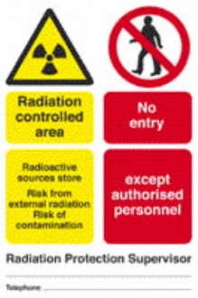 rad. control. area - radioactive source store 