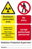 rad. supervised area - radioactive waste store 