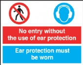 no entry without the use of ear protection