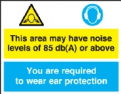 this area may have noise level 85db(a)