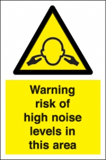 warning risk of high noise 