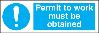permit to work must be obtained 