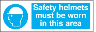 safety helmets must be worn 
