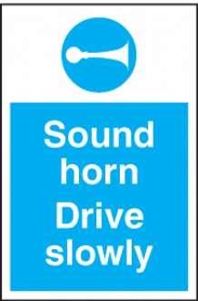 sound horn drive slowly 
