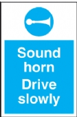 sound horn drive slowly 