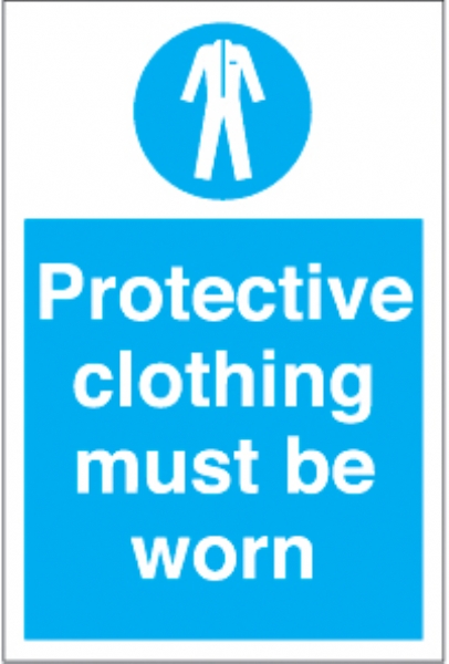 protective clothing must be worn 