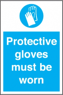 protective glove must be worn 