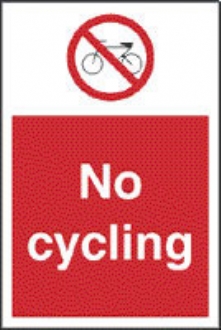 no cycling 