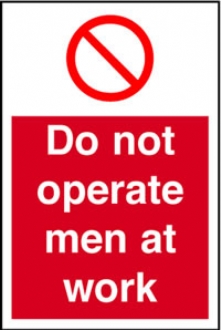 do not operate men at work  