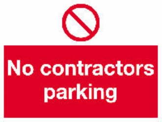 no contractors parking 