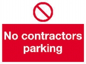 no contractors parking 