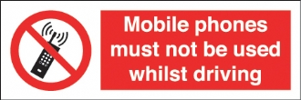 mobile phones must not be used when driving  