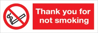 thank you for not smoking 