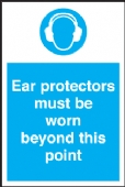 ear protectors must be worn beyond 