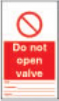 Do not open valve