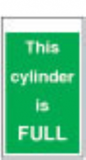 This cylinder is full