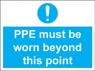 ppe must be worn beyond