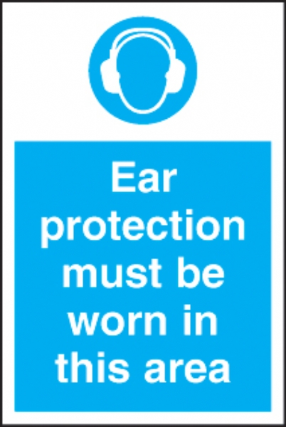 ear protection must be in this area 