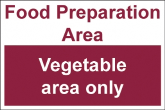 Food preparation area vegetable area 